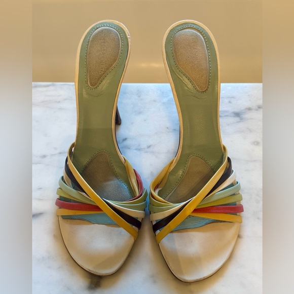 Bottega Veneta Shoes - Bottega Veneta 4 inch leather heels in rainbow colors sz 38